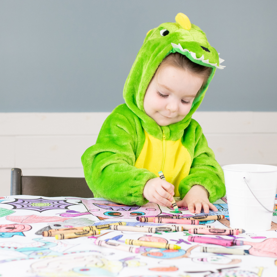 Halloween Coloring Tablecloth | Kids Halloween Party Decor