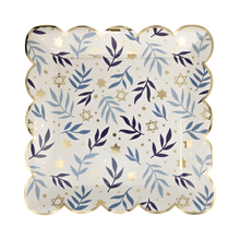 Stars & Branches Scalloped Square 10in Plates 8ct