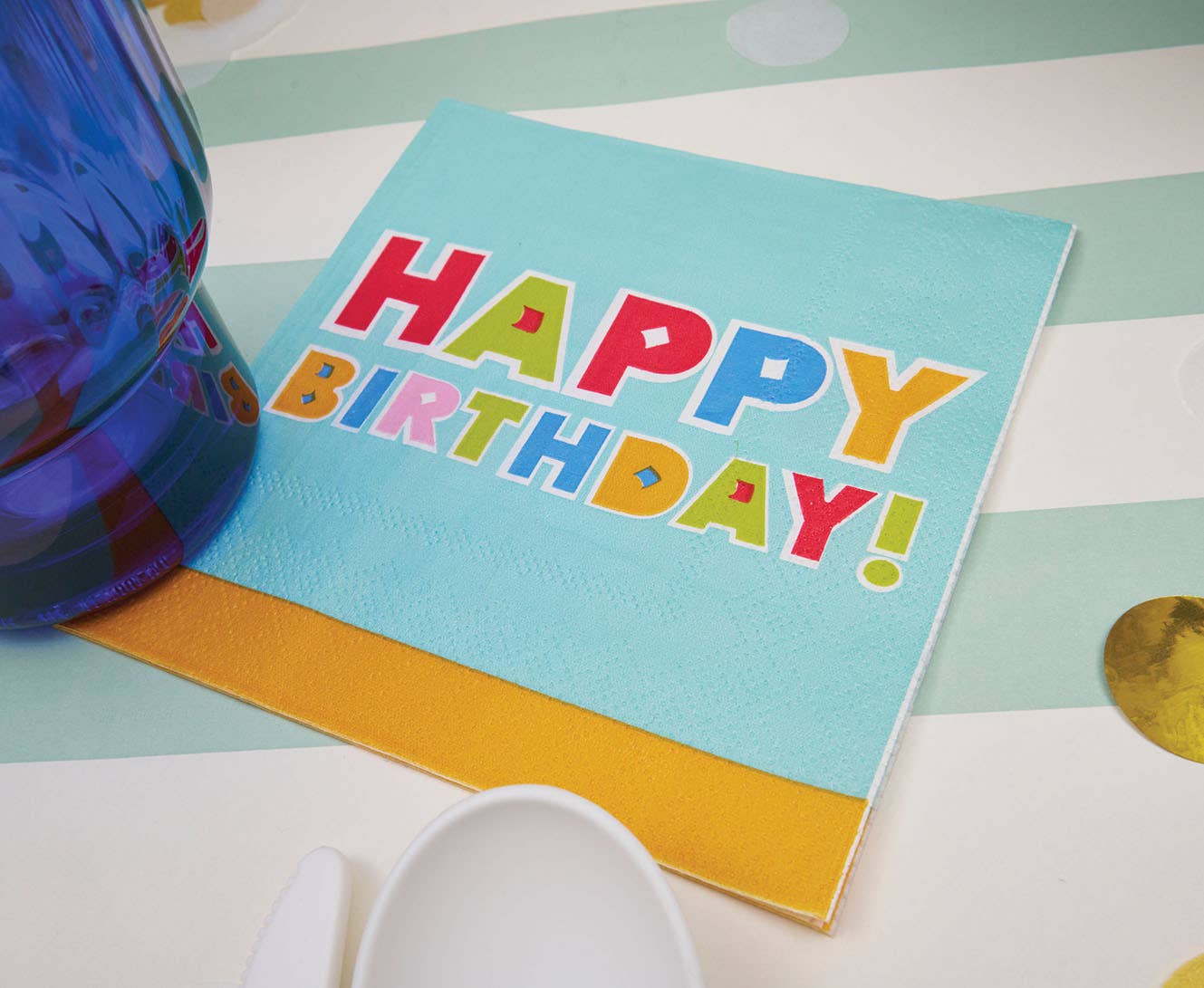 Bright Birthday 'Happy Birthday' Cocktail Napkins 26ct