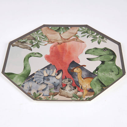 Dinosaur Jungle Paper Plates – 8 in