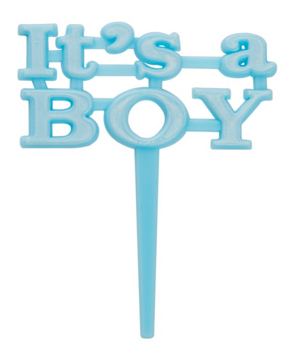 It's a Boy Blue Cake Picks 8ct