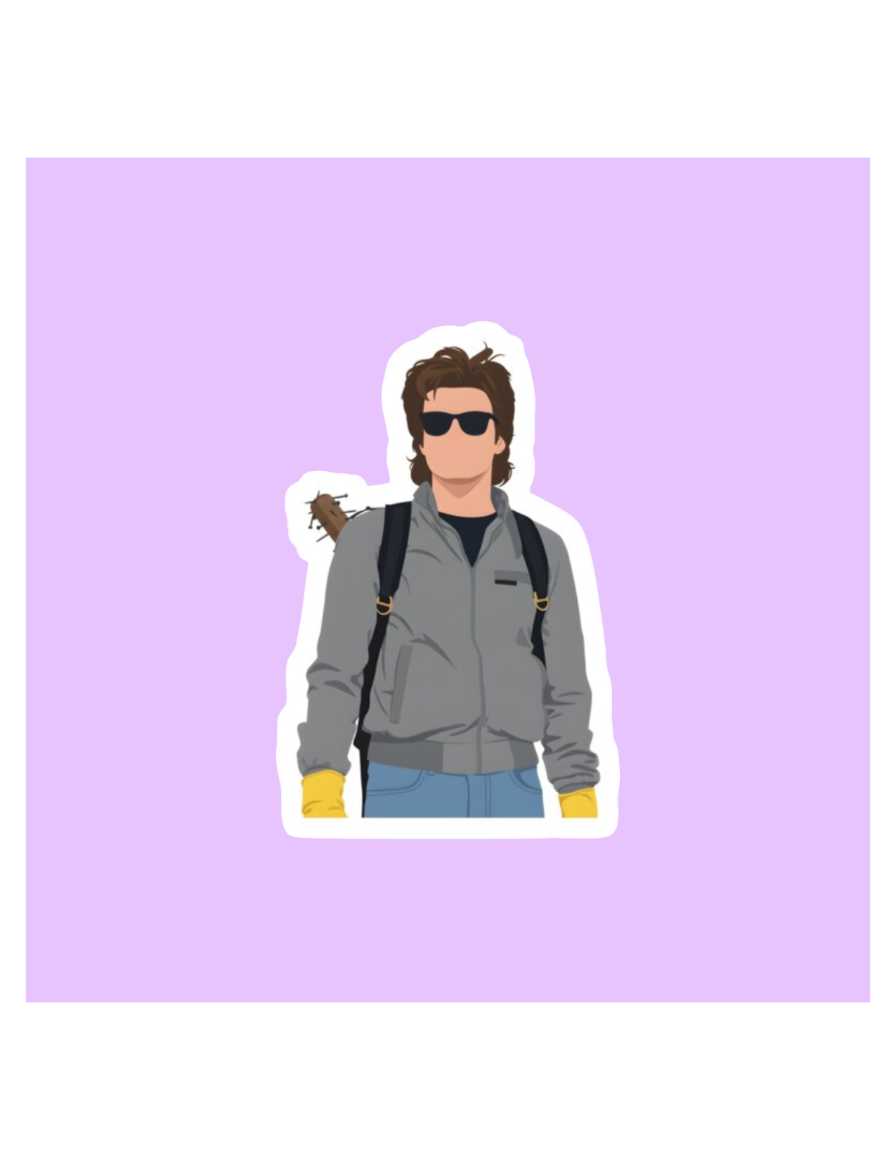 Steve Harrington Stranger Things Inspired Sticker