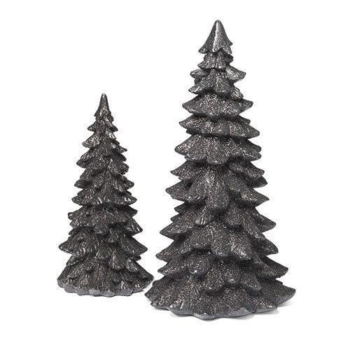Black Glitter Tree 2 Piece Set