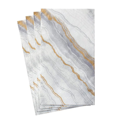 Marble Grey Premium Guest Towels 15ct