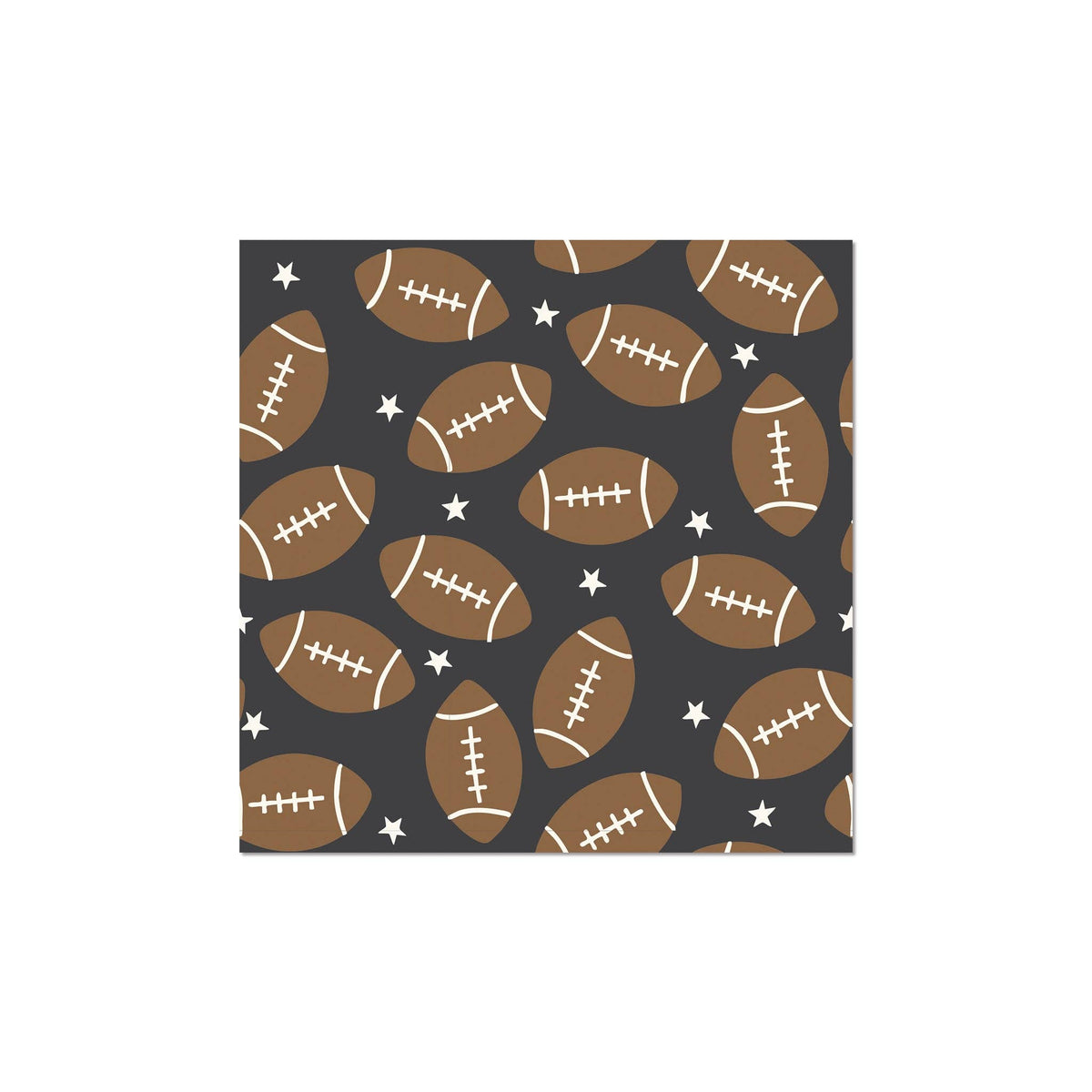 Stars and Footballs Cocktail Napkin (24ct)