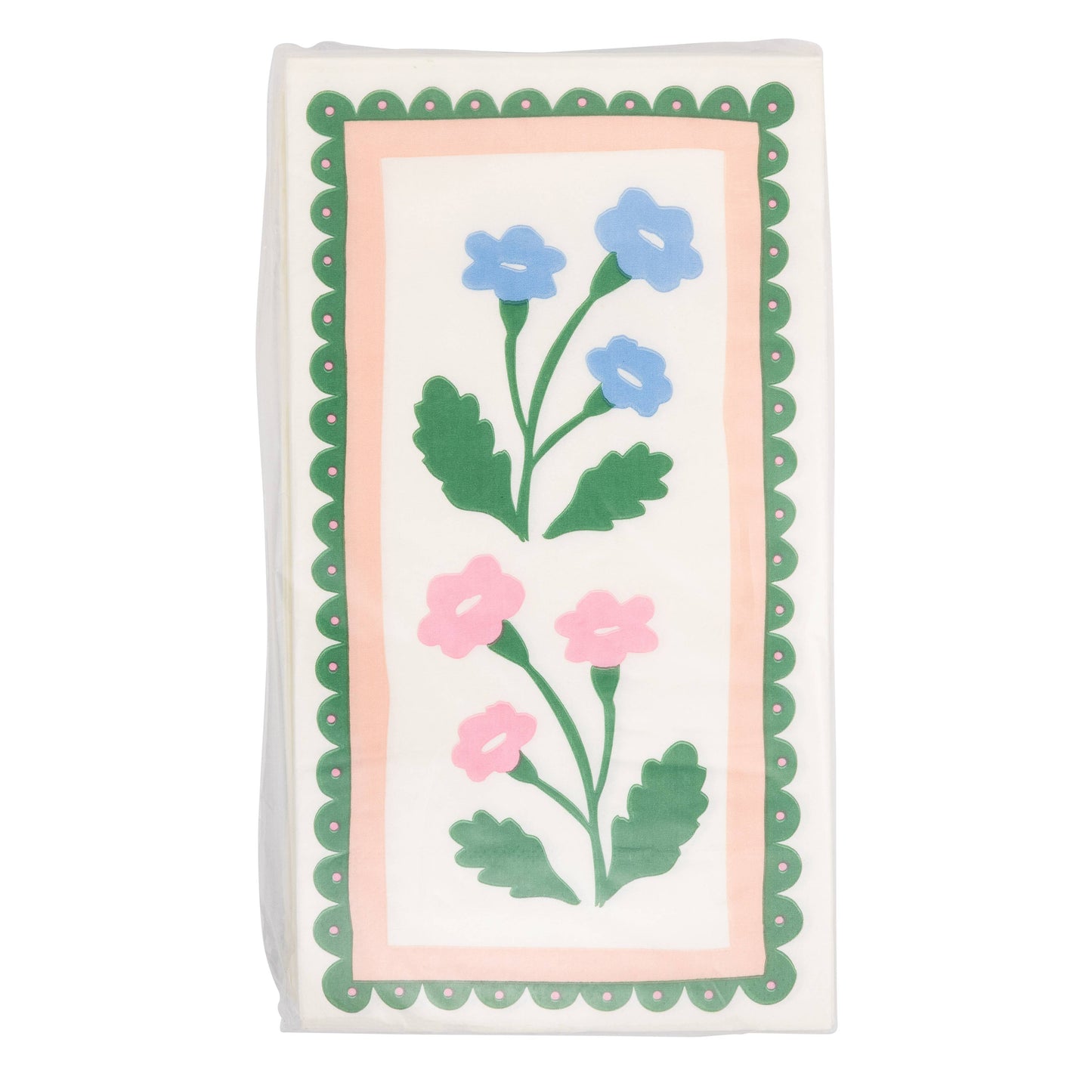Floral Border Dinner Napkins 24ct