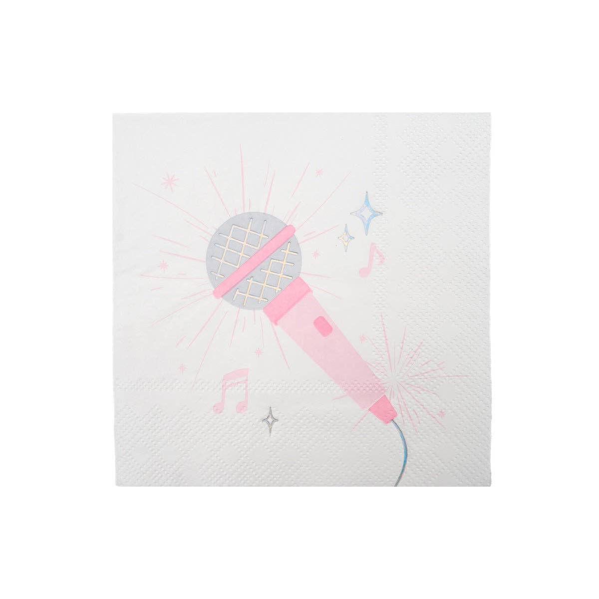 Pop Star Dance Party Microphone Cocktail Napkins 16ct