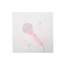 Pop Star Dance Party Microphone Cocktail Napkins 16ct