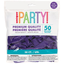 12in Packaged Premium Latex Balloons 50ct - Purple