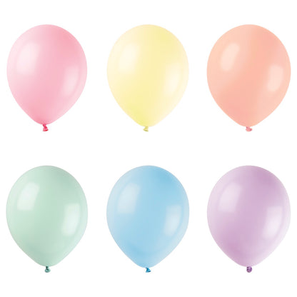 12in Packaged Premium Latex Balloons 50ct - Assorted Pastel