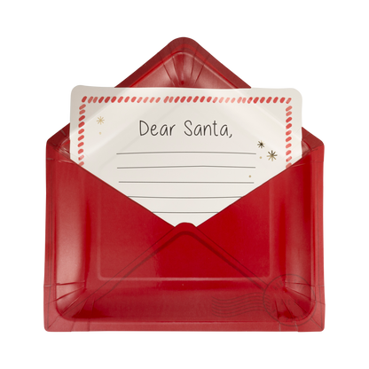 Letter to Santa Shaped Paper Plates 8ct