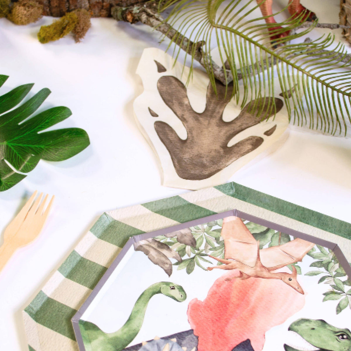 Dinosaur Footprint Paper Napkins – Disposable