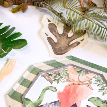 Dinosaur Footprint Paper Napkins – Disposable