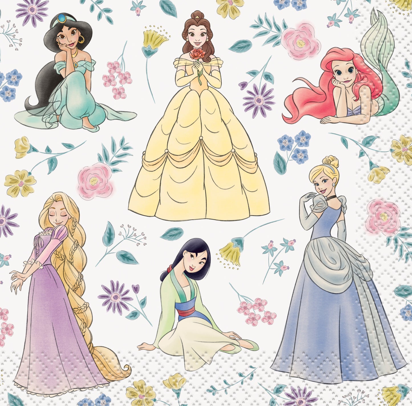 Disney Princess Beverage Napkins 16ct
