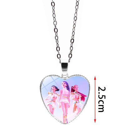 K-Pop Demon Hunters Girl Heart Pendant Necklace