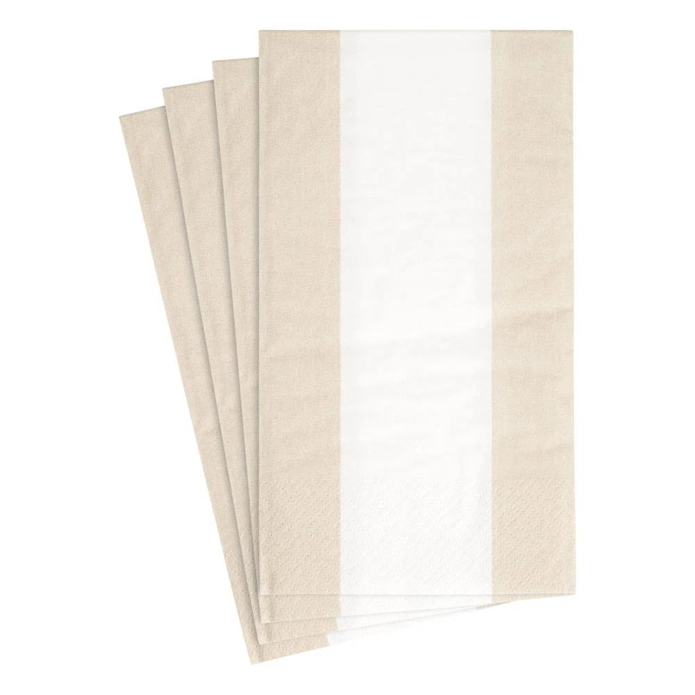 Natural Stripe Premium Guest Towels 15ct