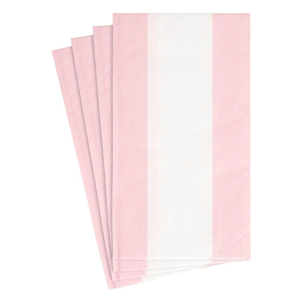 Petal Pink Stripe Premium Guest Towels 15ct