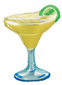 #036 Margarita Glass 36in SuperShape Balloon
