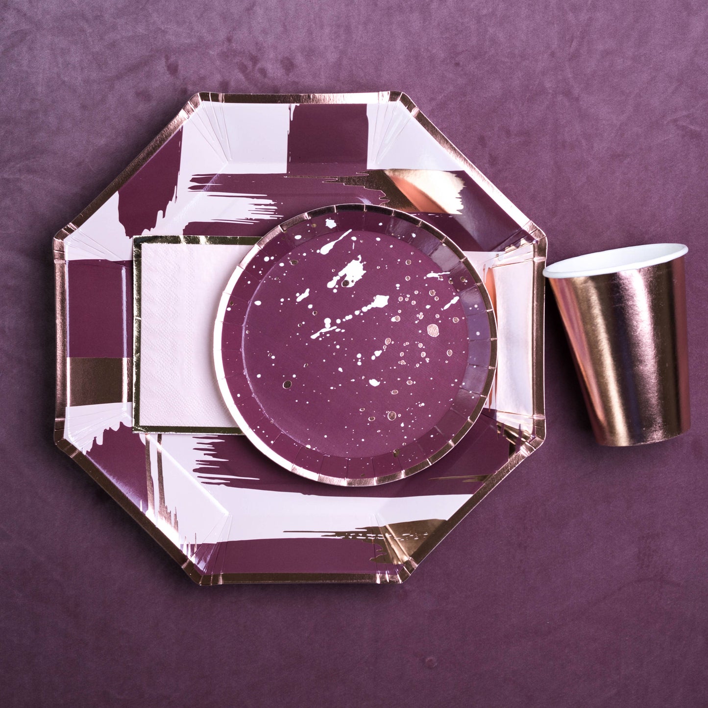 Mauve-elous Charger Plates - 8 Pk.