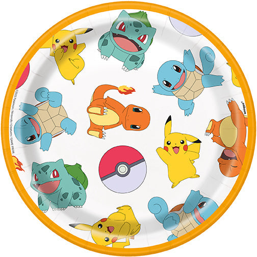 Pokémon 7in Plates 8ct