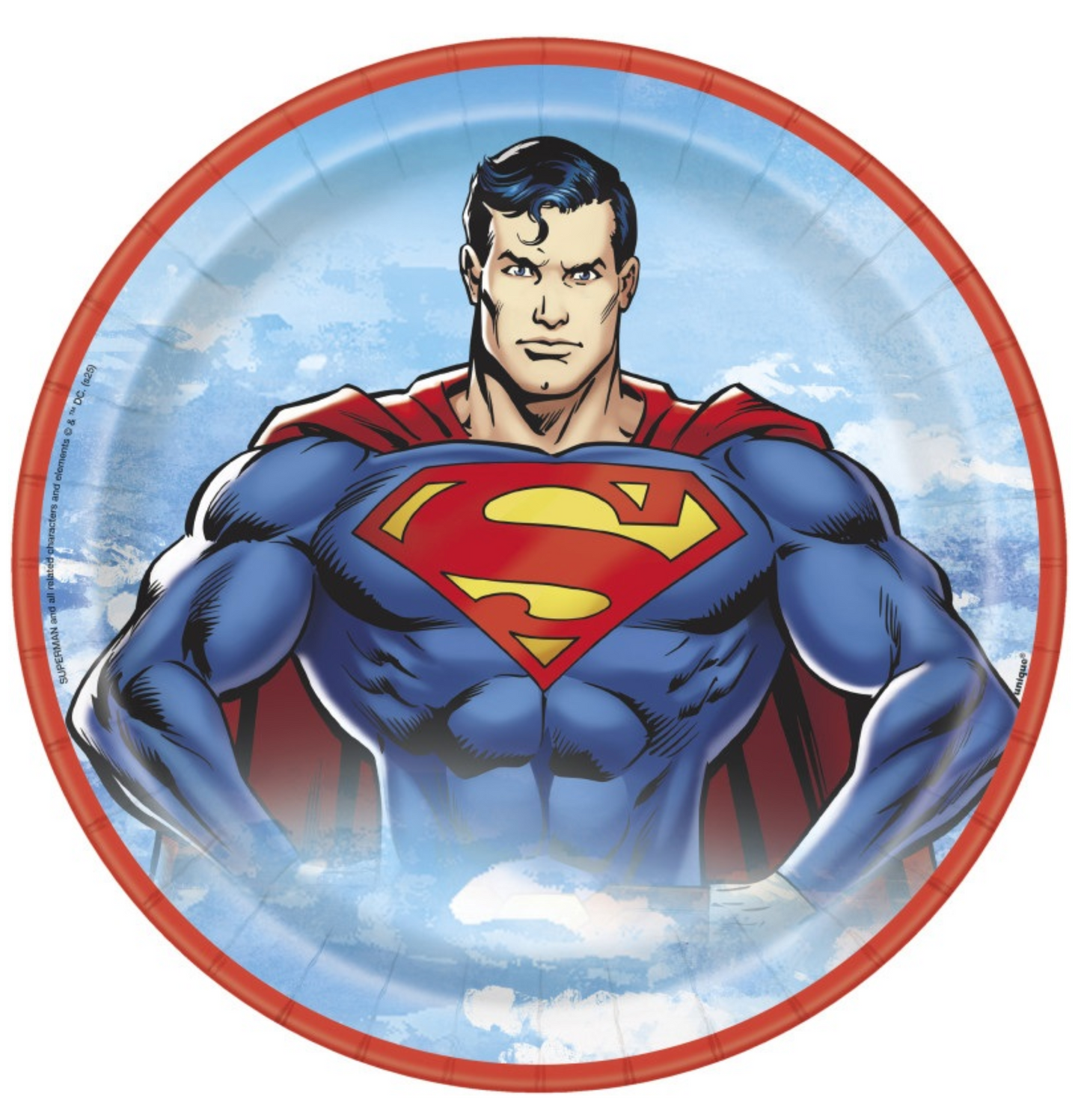 Superman 9in Plates 8ct