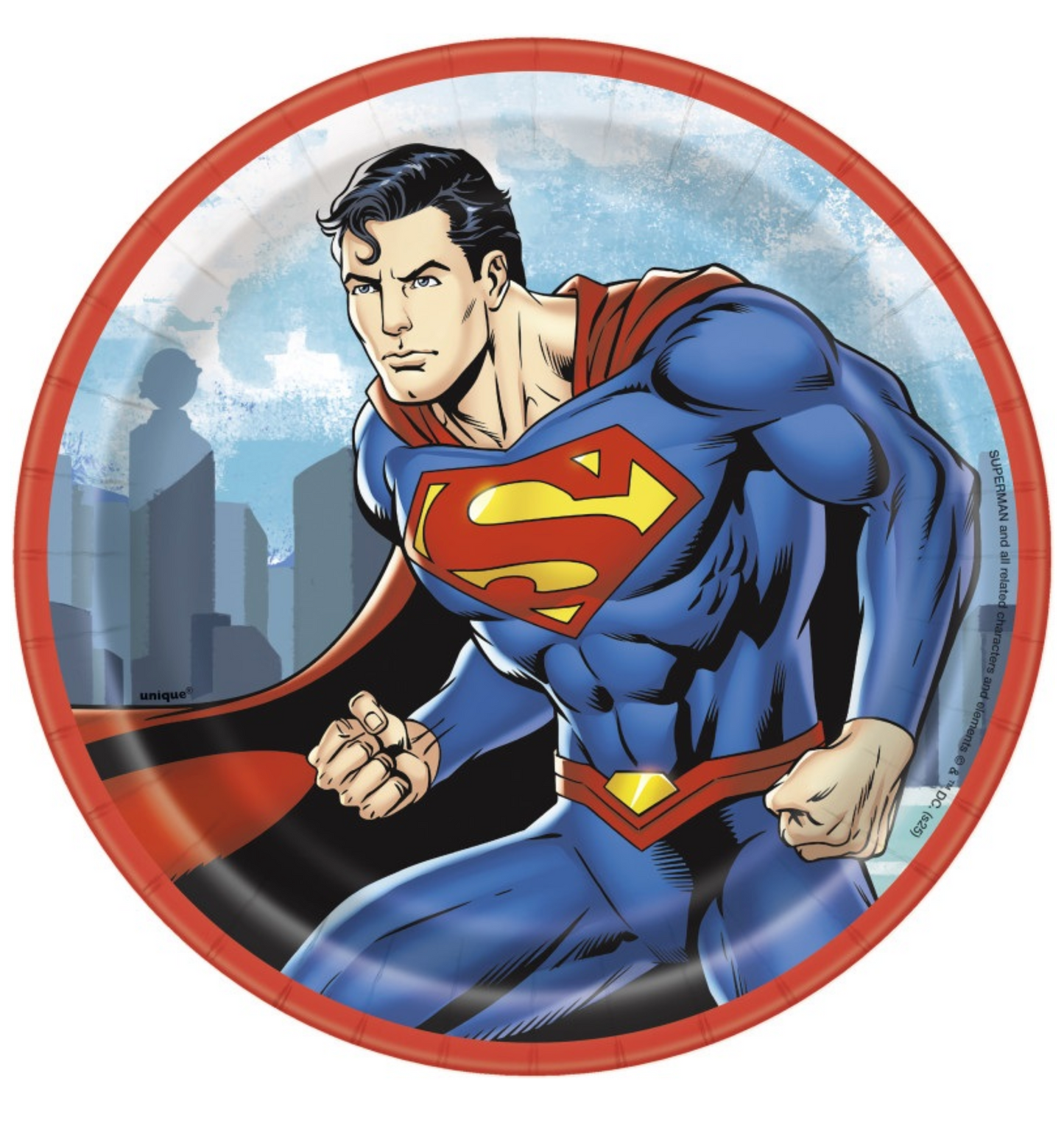 Superman 7in Plates 8ct