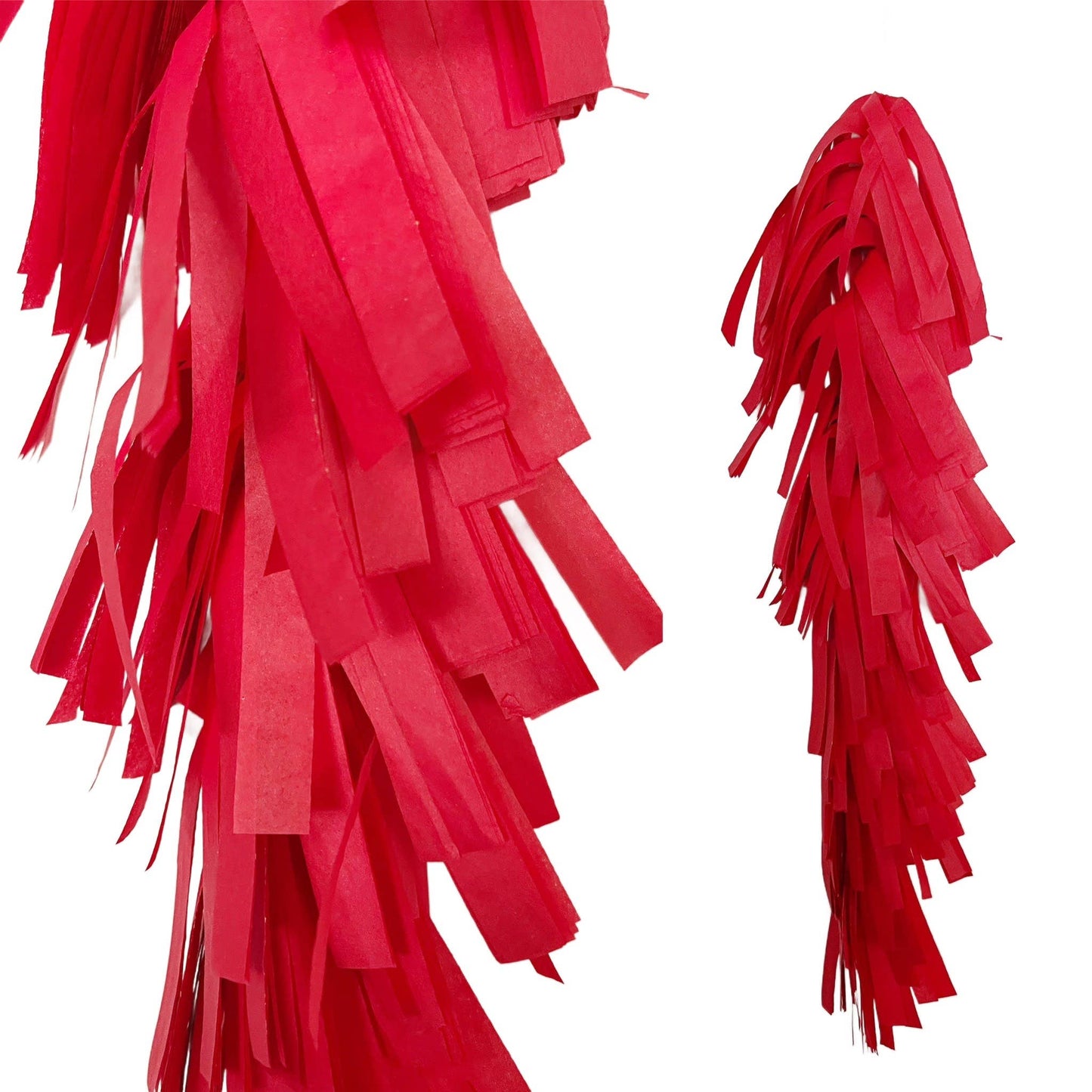Fringed Tissue Balloon Tassel ( Solid Colors)
