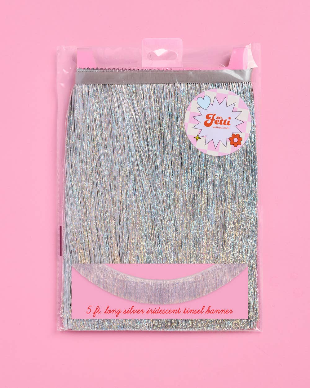 Party Iridescent Fringe Foil Banner