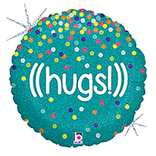 ((hugs!)) 18in Mylar Balloon