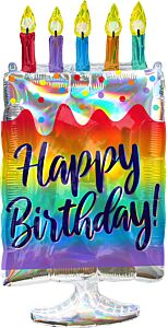 Iridescent Cake 30in SuperShape Balloon