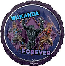 Black Panther Wakanda Forever 18in Mylar Balloon