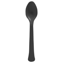 Black Premium Plastic Spoons 20ct
