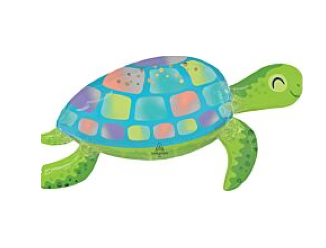 Under The Sea Turtle 38in SuperShape Balloon