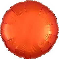 Orange Round 18in Solid Mylar