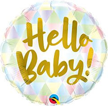 Hello Baby Geometric 18in Mylar Balloon