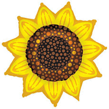 Sunflower 32in SuperShape Balloon