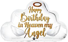 Heavenly Angel Birthday 28in SuperShape Balloon