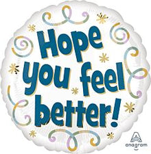 Hope You Feel Better 18in Mylar Balloon