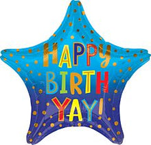 Happy Birth-yay Star 18in Mylar Balloon