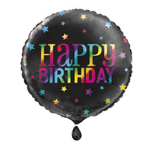 Rainbow Stars Birthday 18in Mylar Balloon