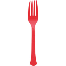 Red Premium Plastic Forks 20ct