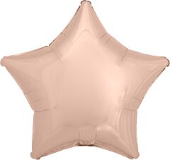 Rose Gold Star 18in Solid Mylar