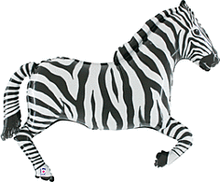 Zebra 43in SuperShape Balloon