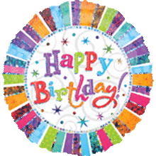 Radiant Birthday Holographic 32in SuperShape Balloon