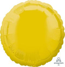 Yellow Round 18in Solid Mylar