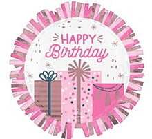 Pastel Rose Gold Birthday 24in SuperShape Balloon