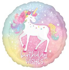 Birthday Wishes Unicorn 18in Mylar Balloon