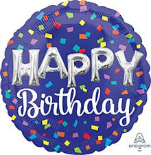 Happy Birthday Letter Balloons 18in Mylar Balloon