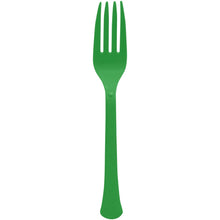 Green Premium Plastic Forks 20ct