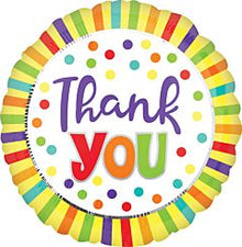 Thank You Yellow Burst 18in Mylar Balloon